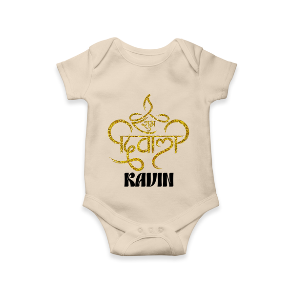 Shubh Diwali Sparkle Romper - IVORY - New Born (Chest 14")