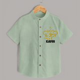 Shubh Diwali Sparkle Shirt - MINT GREEN - 0 - 6 Months Old (Chest 23")