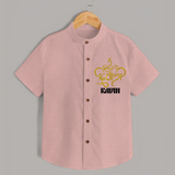 Shubh Diwali Sparkle Shirt - PEACH - 0 - 6 Months Old (Chest 23")