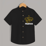 Happy Diwali Shirt | Custom Baby Shirt for Diwali Festivities - BLACK - 0 - 6 Months Old (Chest 23")