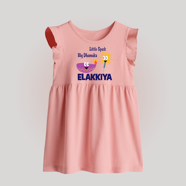 Little Spark Big Dhamaka Baby Frock - BABY PINK - 0 - 3 Months Old (Chest 17")