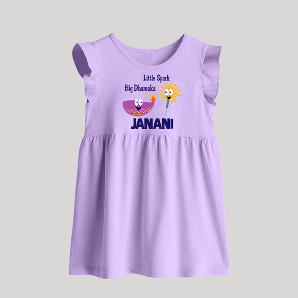 Little Big Dhamaka Baby Frock | Custom Baby Baby Frock for Festival Fun - LILAC - 0 - 3 Months Old (Chest 17")