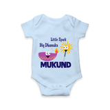 Little Spark Big Dhamaka Romper - BABY BLUE - New Born (Chest 14")