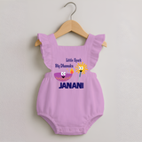 Little Big Dhamaka Romper Frock | Custom Baby Romper Frock for Festival Fun - BABY PINK - 0 - 3 Months Old (Chest 19")