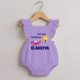 Little Spark Big Dhamaka Romper Frock - LILAC - 0 - 3 Months Old (Chest 19")