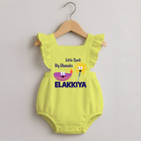 Little Spark Big Dhamaka Romper Frock - PASTEL YELLOW - 0 - 3 Months Old (Chest 19")