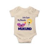 Little Spark Big Dhamaka Romper - IVORY - New Born (Chest 14")