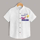 Little Spark Big Dhamaka Shirt - WHITE - 0 - 6 Months Old (Chest 23")
