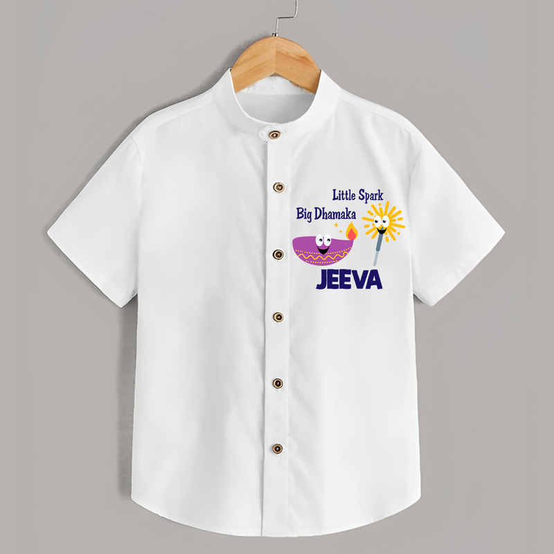 Little Big Dhamaka Shirt | Custom Baby Shirt for Festival Fun - WHITE - 0 - 6 Months Old (Chest 23")