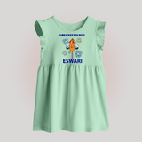 Mini Rocket Diwali Baby Frock - MINT GREEN - 0 - 3 Months Old (Chest 17")