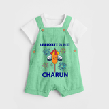 Mini Rocket Diwali Dungaree - GREEN - 0 - 5 Months Old (Chest 18")