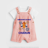 Mini Rocket Diwali Dungaree - PEACH - 0 - 5 Months Old (Chest 18")
