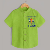 Mini Rocket Diwali Shirt - LIME GREEN - 0 - 6 Months Old (Chest 23")