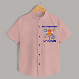 Mini Rocket Diwali Shirt - PEACH - 0 - 6 Months Old (Chest 23")