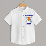 Mini Rocket on Duty Shirt | Personalized Baby Shirt for Diwali Celebration - WHITE - 0 - 6 Months Old (Chest 23")