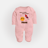 Sweet Laddu Rocket Full Body Suit - BABY PINK - New Born (Chest 7.5")