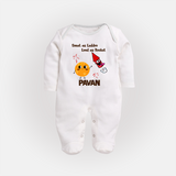 Sweet Laddu Rocket Full Body Suit - WHITE - New Born (Chest 7.5")