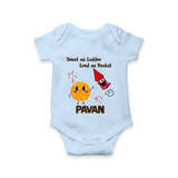 Sweet Laddu Rocket Romper - BABY BLUE - New Born (Chest 14")