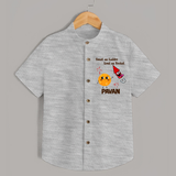 Sweet Laddu Rocket Shirt - GREY - 0 - 6 Months Old (Chest 23")