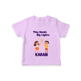Tiny Hands Big Lights Tshirt - LILAC - 0-5 Months Old (Chest 17")