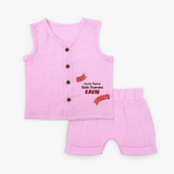 Chota Packet Bada Dhamaka Jabla Set - BABY PINK - 0 - 3 Months Old (Chest 9.8")