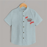 Chota Packet Bada Dhamaka Shirt - ARCTIC BLUE - 0 - 6 Months Old (Chest 23")