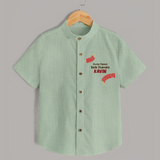 Chota Packet Bada Dhamaka Shirt - MINT GREEN - 0 - 6 Months Old (Chest 23")