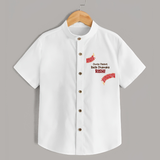 Chota Packet Bada Dhamaka Shirt | Custom Baby Shirt for Festival Celebration - WHITE - 0 - 6 Months Old (Chest 23")