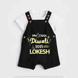 My First Diwali Celebration Dungaree - BLACK - 0 - 5 Months Old (Chest 18")