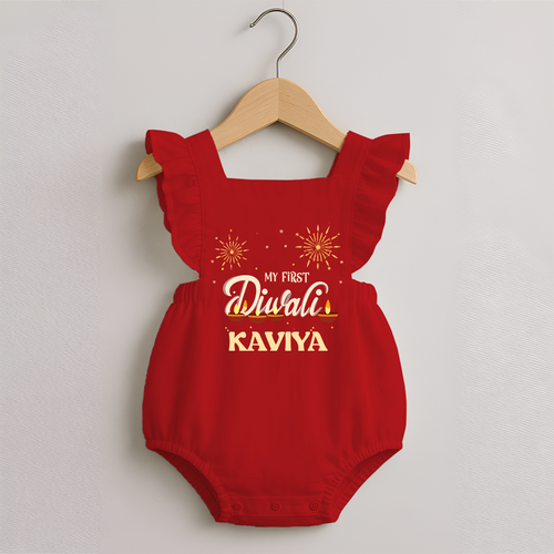 Chota Packet Bada Dhamaka My First Diwali Romper Frock | Custom Baby Romper Frock