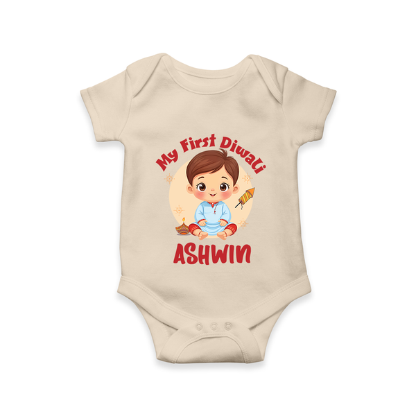 My First Diwali Joy Romper - IVORY - New Born (Chest 14")