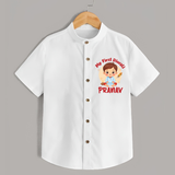 Baby's First Diwali Shirt | Custom Shirt for Little Devotees - WHITE - 0 - 6 Months Old (Chest 23")