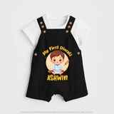 My First Diwali Joy Dungaree - BLACK - 0 - 5 Months Old (Chest 18")