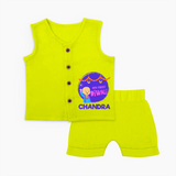 My First Diwali Lights & Laughter Jabla Set - LIME GREEN - 0 - 3 Months Old (Chest 9.8")
