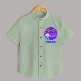 Tiny Festival Star My First Diwali Shirt | Personalized Baby Outfit - MINT GREEN - 0 - 6 Months Old (Chest 23")