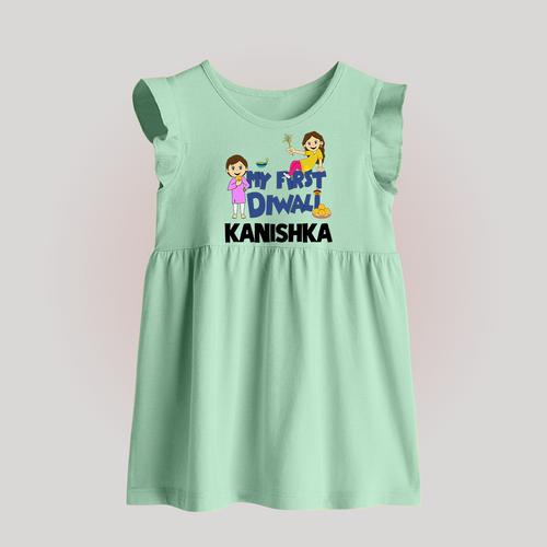 Mini Rocket on Duty My First Diwali Baby Frock | Custom Baby Baby Frock for Festival Fun