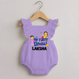 My First Diwali Fun Romper Frock - LILAC - 0 - 3 Months Old (Chest 19")
