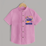 Mini Mithai Monster My First Diwali Shirt | Personalized Baby Outfit - BABY PINK - 0 - 6 Months Old (Chest 23")