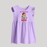Enga Veetu Dheepam My First Diwali Baby Frock | Custom Baby Outfit for Festival - LILAC - 0 - 3 Months Old (Chest 17")
