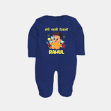 My First Diwali Happy Moments Full Body Suit - NAVY BLUE - New Born (Chest 7.5")