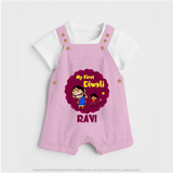 My First Diwali Sparkle Dungaree - BABY PINK - 0 - 5 Months Old (Chest 18")