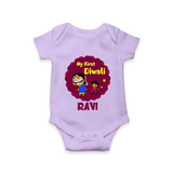 My First Diwali Sparkle Romper - LILAC - New Born (Chest 14")
