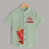 Diwali Diya Celebration Shirt  - MINT GREEN - 0 - 6 Months Old (Chest 23")