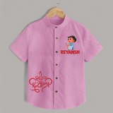 Bada Dhamaka Diwali Shirt  - BABY PINK - 0 - 6 Months Old (Chest 23")