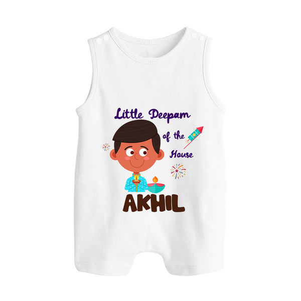 Little Deepam Of The House - Happy Diwali | Festival Joy and Fun Personalized Romper Suit