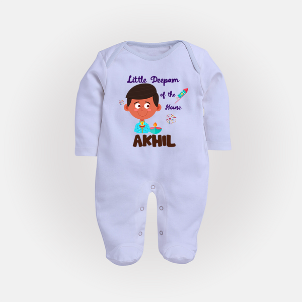 Little Deepam Of The House - Happy Diwali | Deepawali Purity and Fun Sleep Suit