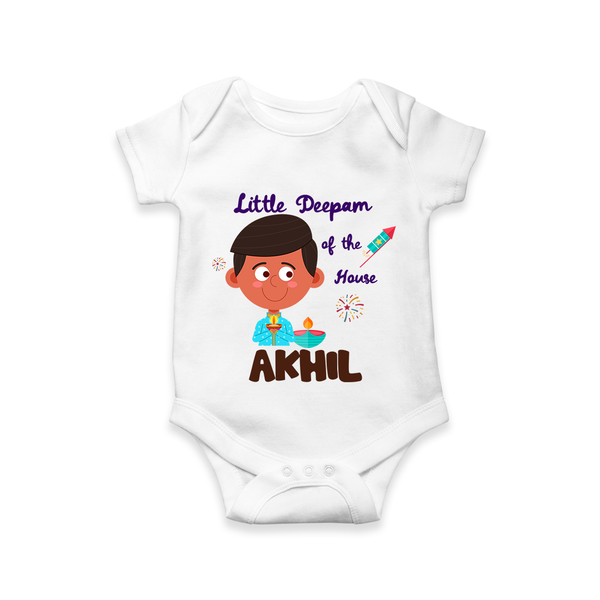Little Deepam Of The House  - Happy Diwali | Diwali Delight and Fun Personalized Romper
