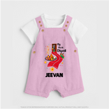 My First Diwali Doorway Celebration Dungaree  - BABY PINK - 0 - 5 Months Old (Chest 18")