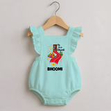 My First Diwali Doorway Celebration Romper Frock  - MINT GREEN - 0 - 3 Months Old (Chest 19")