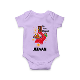 My First Diwali Doorway Celebration Romper  - LILAC - New Born (Chest 14")